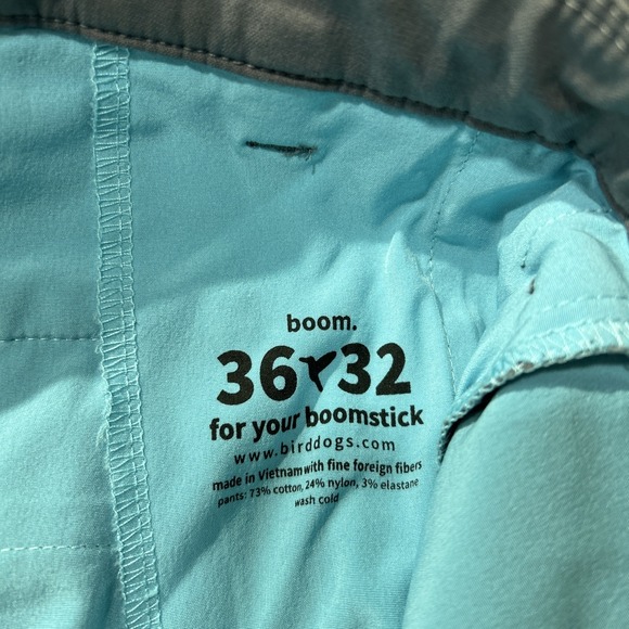 Bird Dogs Pants Mens 36x32 Gray Boom Boomstick Stretch Performance Athleisure - Picture 9 of 10